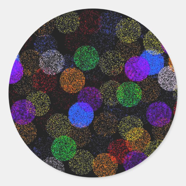 Balls of Yarn Classic Round Sticker (Front)