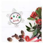Balls of Yarn Crafty Holiday Name/Text<br><div class="desc">This holiday themed yarn balls are a great way to share your love of yarn with your crafty yarn loving friends. Personalise the text for this wonderful ornament for your tree! ♥ ♥ ♥ ♥ ♥ → ©Craft Love Designs 📷 tag #shopcraftlove online ♥ Message me directly for any customisation...</div>