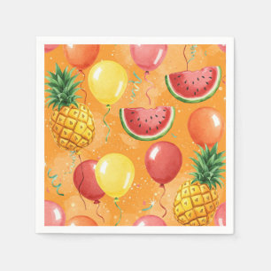 Balls, Watermelons, Pineapples, by Natasha Us   Napkin
