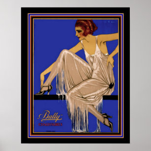 Bally Chaussures Deco Poster 16 x 20 ca. 1924