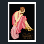 Bally's Fine Shoes Poster<br><div class="desc">Wonderful vintage poster taken from an old french ads. Remastered Vectorised picture. High quality.</div>