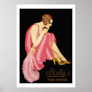 Bally's Fine Shoes Poster