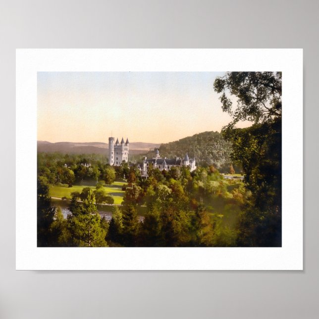 Balmoral Castle, Aberdeenshire, Scotland Poster (Front)