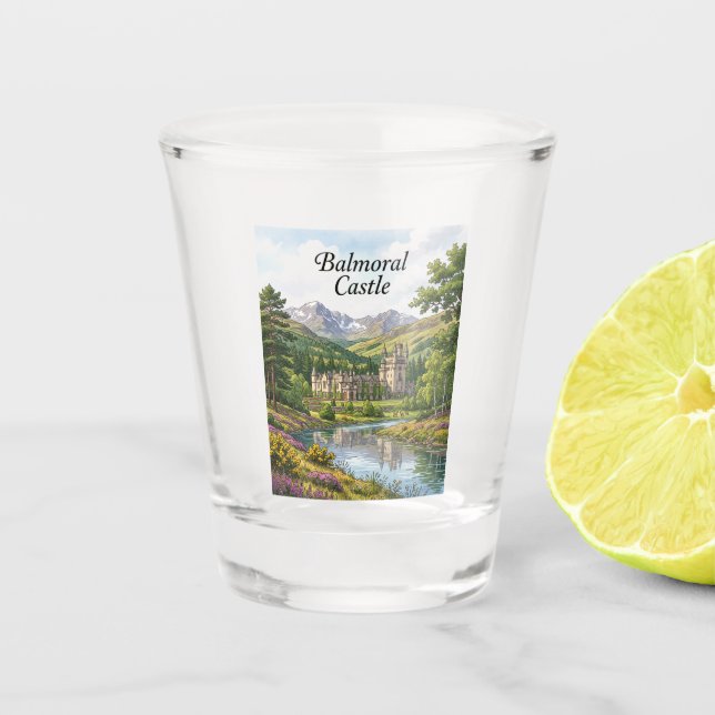 Balmoral Castle Scotland Shot Glass (Front)