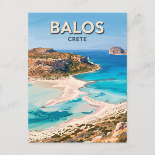Balos Lagoon Kissamos Greece Postcard