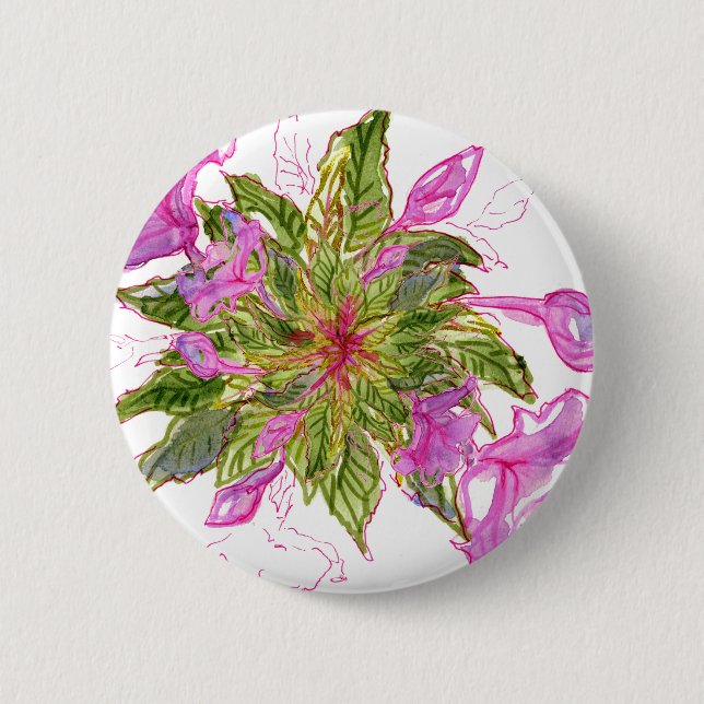 Balsam Bouquet 6 Cm Round Badge (Front)