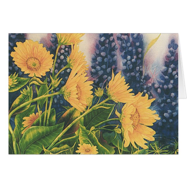 Balsam Root and Lupine (Front Horizontal)