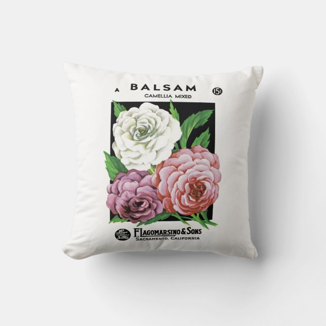 Balsam Seed Packet Label Cushion (Front)