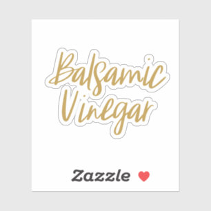 Balsamic Vinegar Storage Sticker