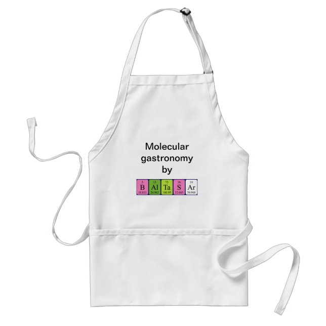 Baltasar periodic table name apron (Front)