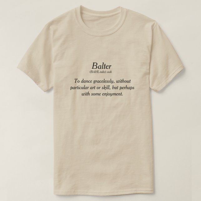 Balter Dancing Skeleton T-Shirt (Design Front)
