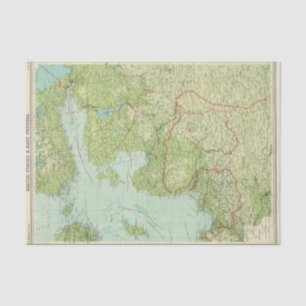 Baltic States & East Prussia Tissue Paper