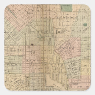 Baltimore 3 square sticker
