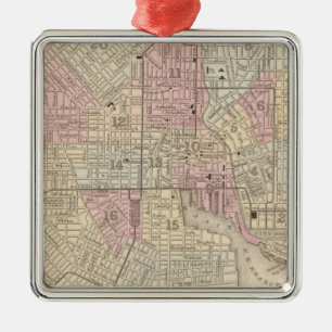 Baltimore 4 metal tree decoration