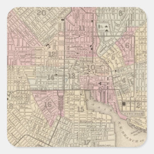 Baltimore 4 square sticker