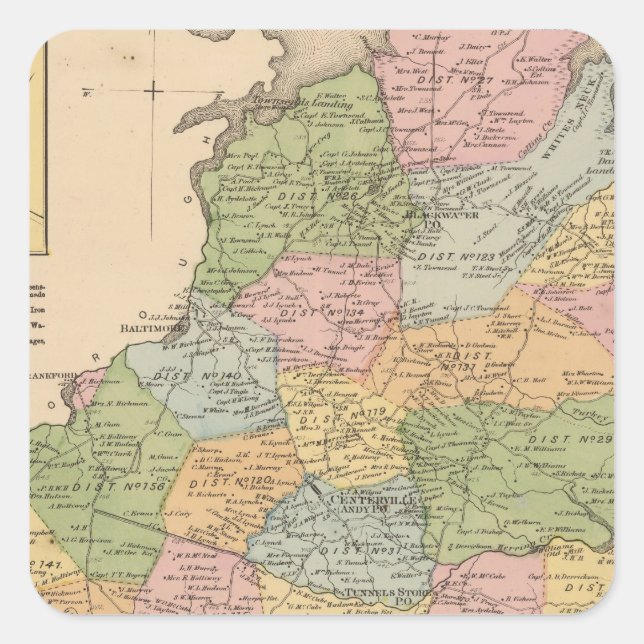 Baltimore 6 square sticker (Front)