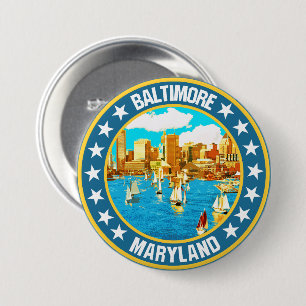 Baltimore 7.5 cm round badge