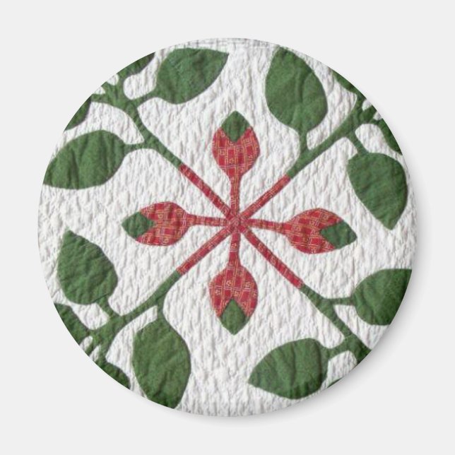 baltimore album quilt block magnet (Front)