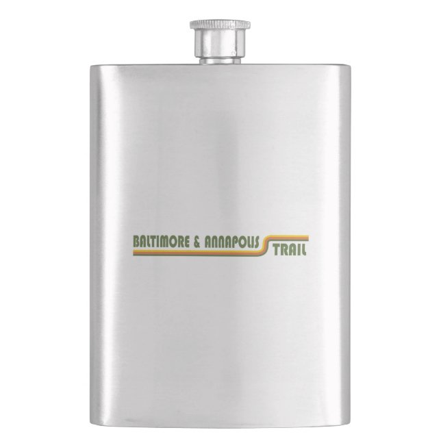 Baltimore & Annapolis Trail Hip Flask (Front)