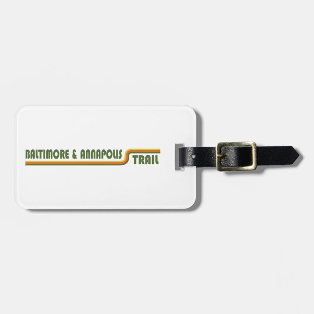 Baltimore & Annapolis Trail Luggage Tag (Front Horizontal)