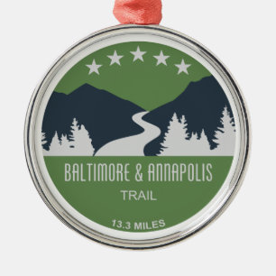 Baltimore & Annapolis Trail Metal Tree Decoration