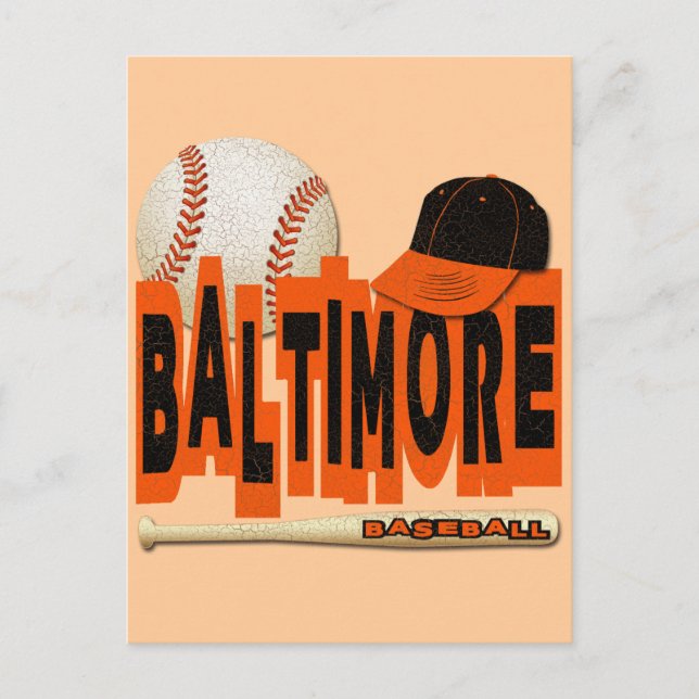 BALTIMORE BASEBALL POSTCARD (Front)
