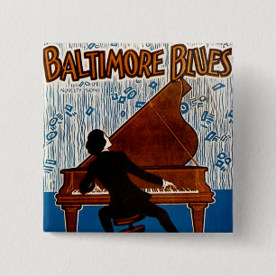 Baltimore Blues 15 Cm Square Badge