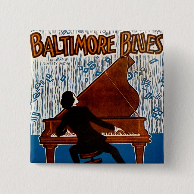 Baltimore Blues 15 Cm Square Badge (Front)