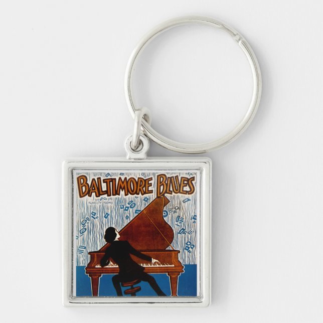 Baltimore Blues Key Ring (Front)