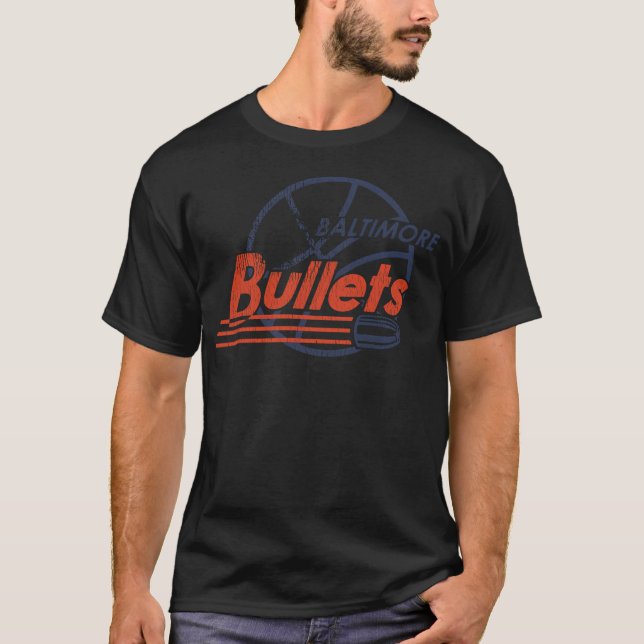 Baltimore Bullets Retro Defunct Basketball Team T-Shirt (Front)