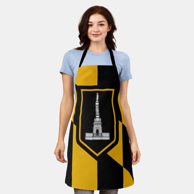 Baltimore City flag Apron (Worn)