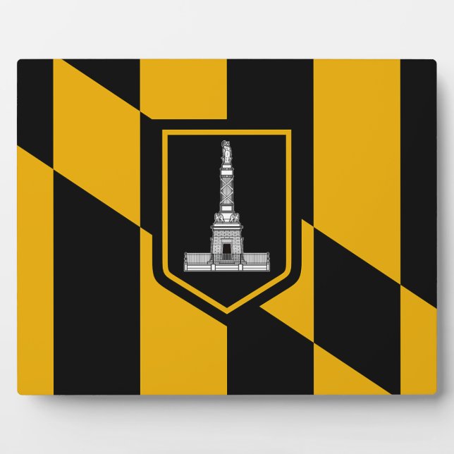 Baltimore City Flag Plaque (Front)