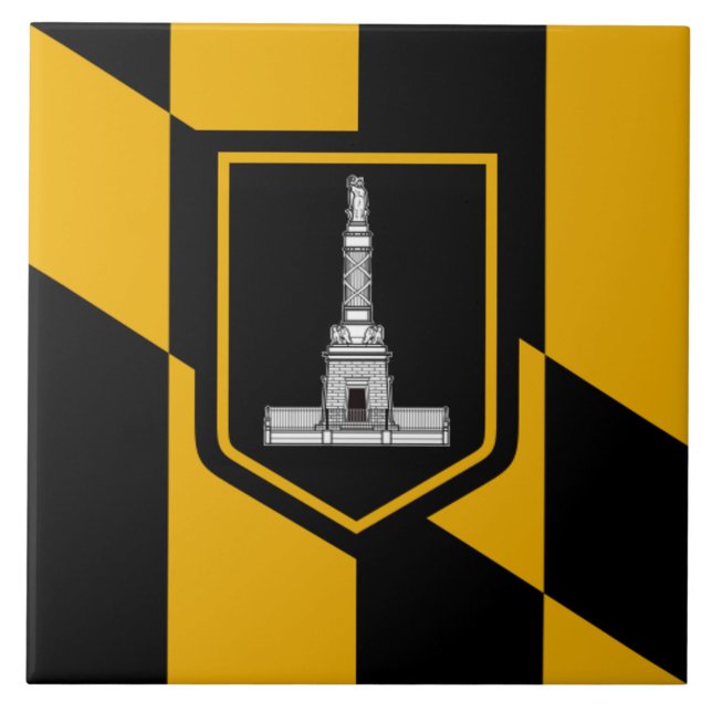 Baltimore city flag tile (Front)