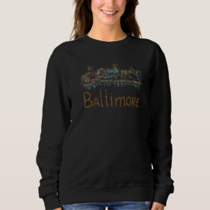 Baltimore City Maryland souvenir for men women 5 Sweatshirt