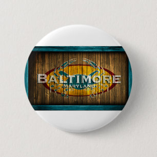 Baltimore Crab 6 Cm Round Badge