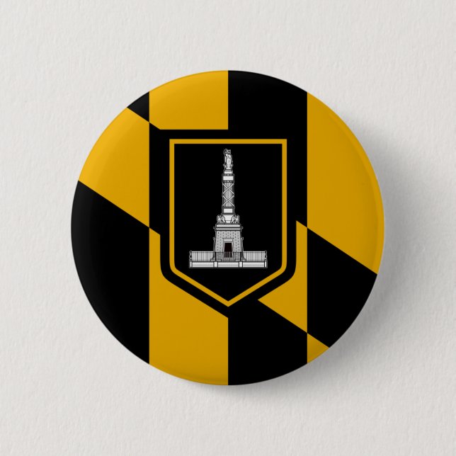 Baltimore Flag 6 Cm Round Badge (Front)