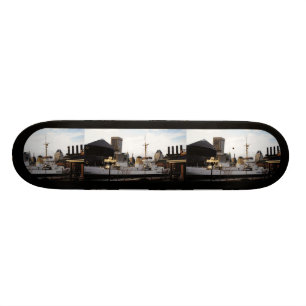 Baltimore Harbour Photo Template Skateboard