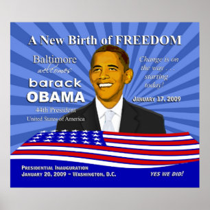 Baltimore Inauguration Events Obama Poster