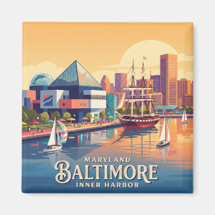Baltimore Inner Harbour Maryland Magnet