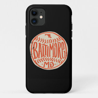 Baltimore Maryland Baseball - Hand Drawn Type Case-Mate iPhone Case