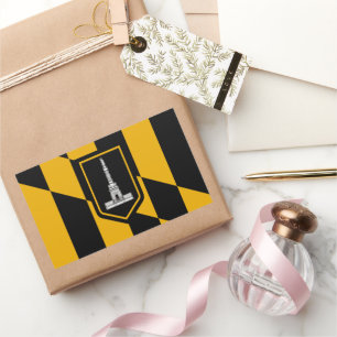 Baltimore (Maryland) City flag Rectangular Sticker