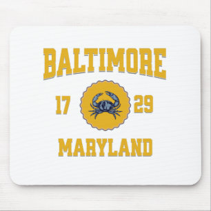 Baltimore Maryland College University Style Mouse Pad