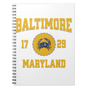 Baltimore Maryland College University Style Notebook