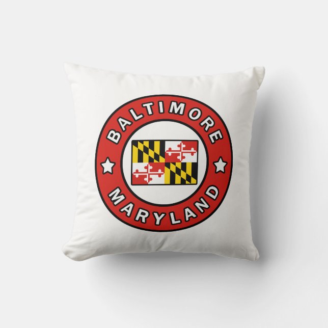 Baltimore Maryland Cushion (Front)