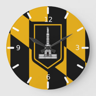 Baltimore (Maryland) flag Large Clock