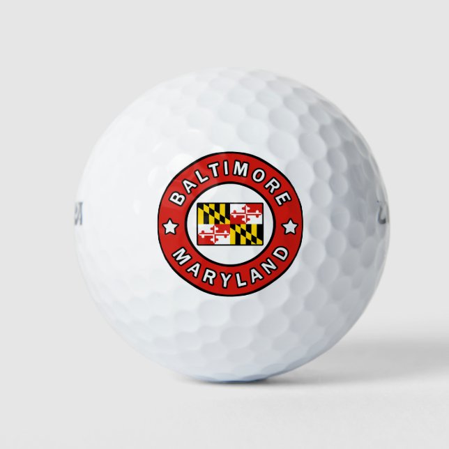 Baltimore Maryland Golf Balls (Front)