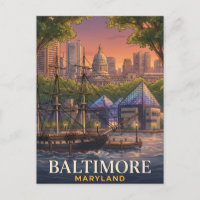 Baltimore Maryland Inner Harbour Historic Travel