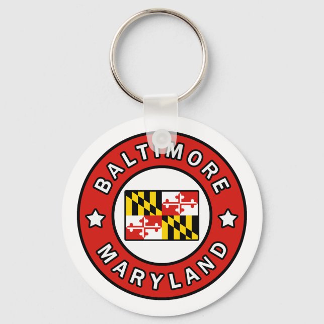 Baltimore Maryland Key Ring (Front)