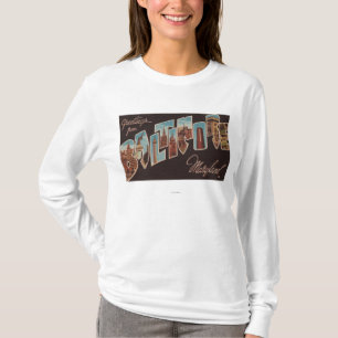 Baltimore, Maryland - Large Letter Scenes 3 T-Shirt