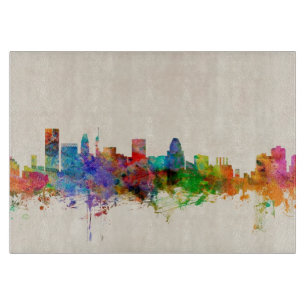 Baltimore Maryland Skyline Cityscape Cutting Board